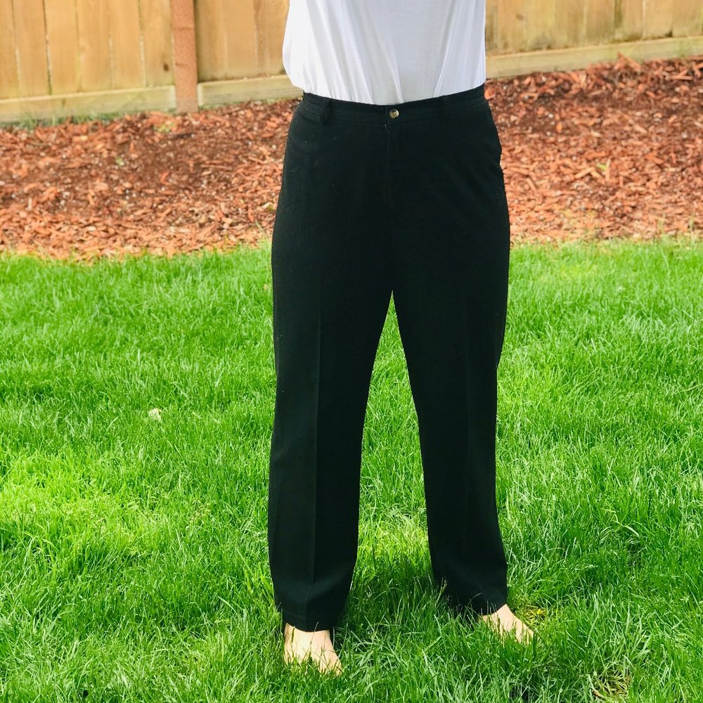 RAFAELLA Black Career Pants